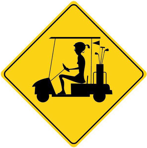 Golf Cart Sign